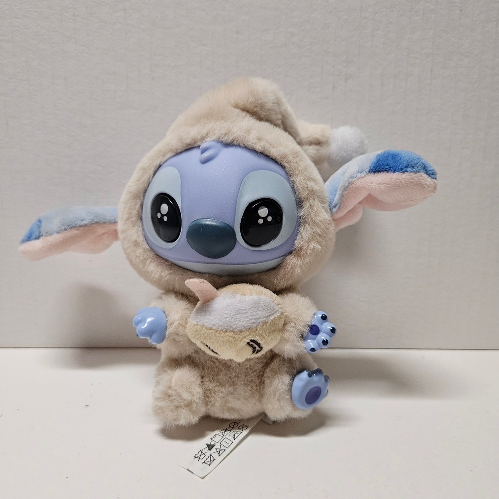 Disney Lilo Stitch in Pajamas Plush Keychain with Scrump 6 Inch